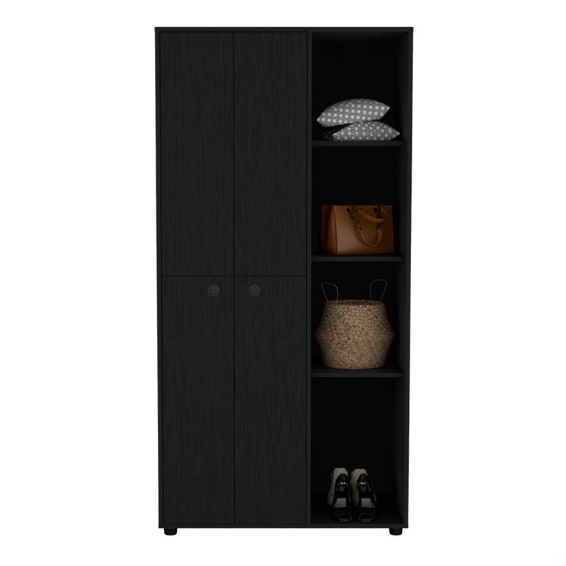 Armoire Boise, chambre à coucher, Noir