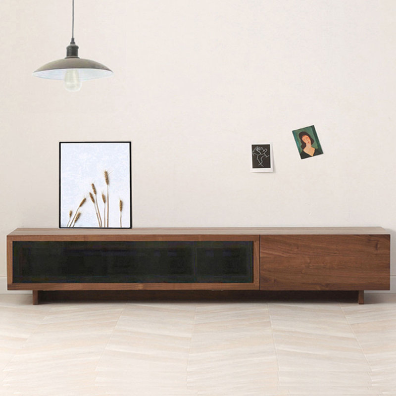 Meuble télé moderne et simple rétro, 82.67"