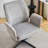 28.5“ W Velvet Dovetail Swivel Office Chair-282804784