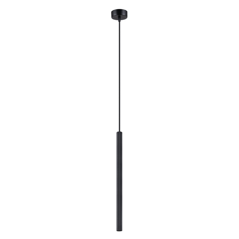 Bjarnhild 1 - Light Stainless Steel Pendant, Black