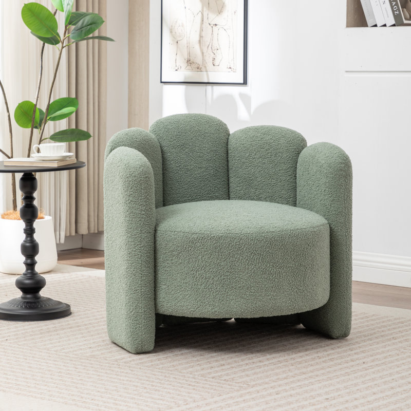 Fauteuil demi-tonneau Sherpa, Vert