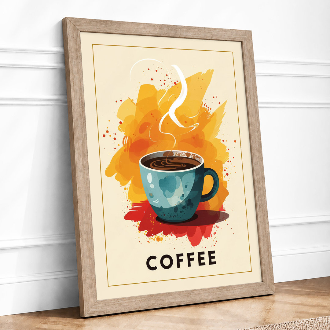 Coffee Comfort Modern Framed Art Print