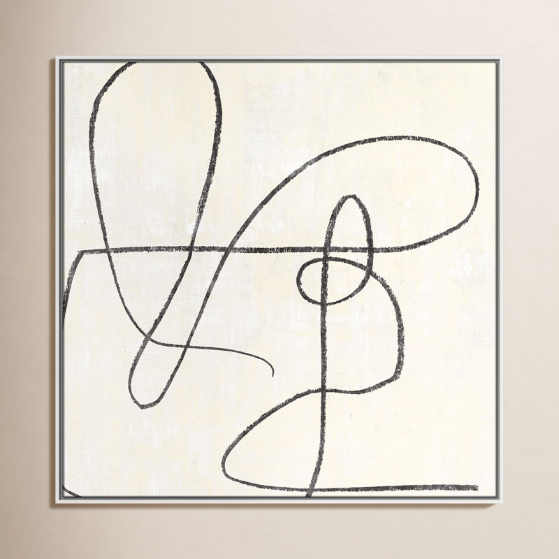«Samantha Floater Frame», reproduction d'art sur toile, H 37,5 po x l 37,5 po, White