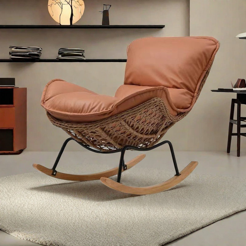 Chaise berçante Casual Light Luxury Home, Orange