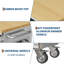 Coffre à outils 72 pouces, boîte à outils mobile à 9 tiroirs avec roulettes et verrou, armoire de rangement à roulettes pour atelier de garage, aluminium-1051747306