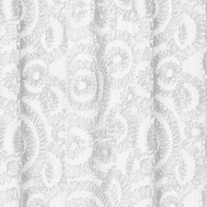 Rideau de douche Keila, Blanc