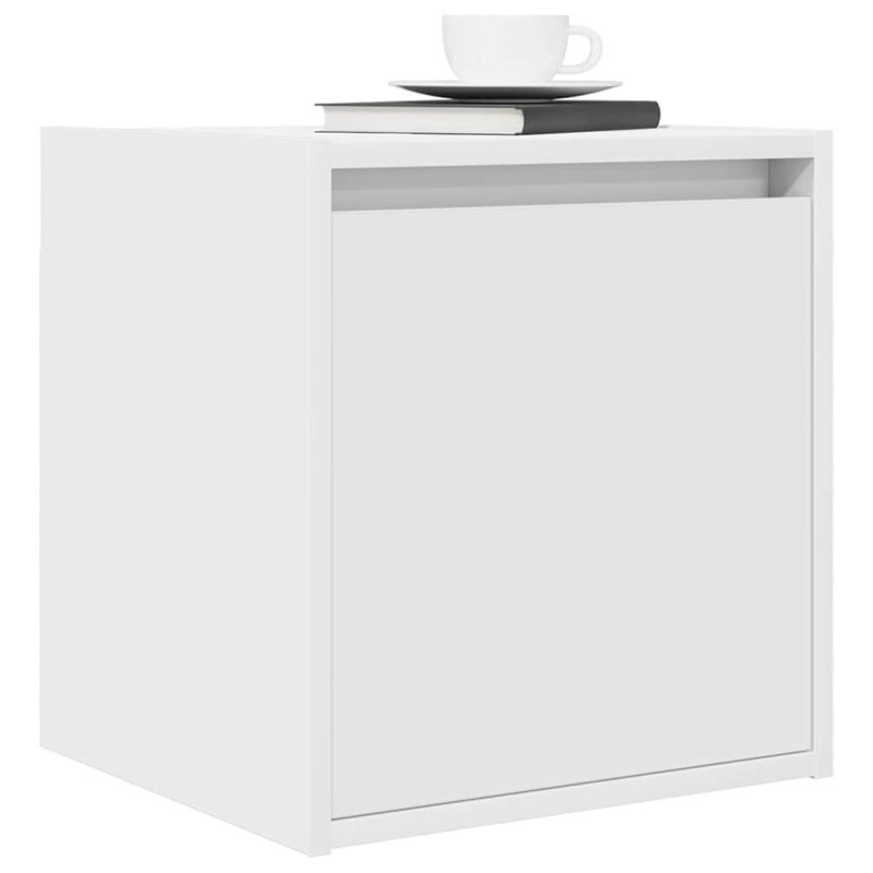 Wall-Mounted Bedside Cabinet 38X34x40 Cm, White, 1