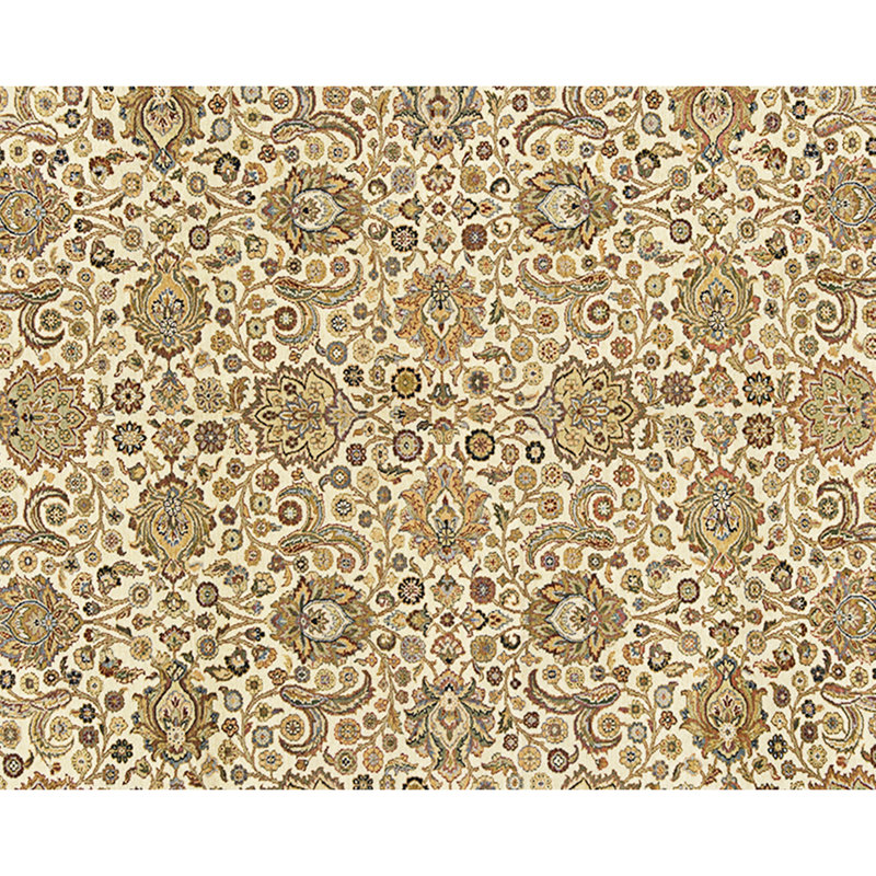 High-Quality Hand-Knotted Gold Area Rug