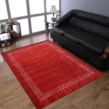 Hand Knotted Loom Silk Area Rugs - Red Color