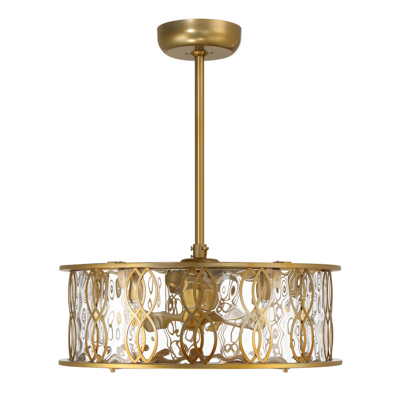 Snowden 5-Light LED Fan D'Lier, Brass