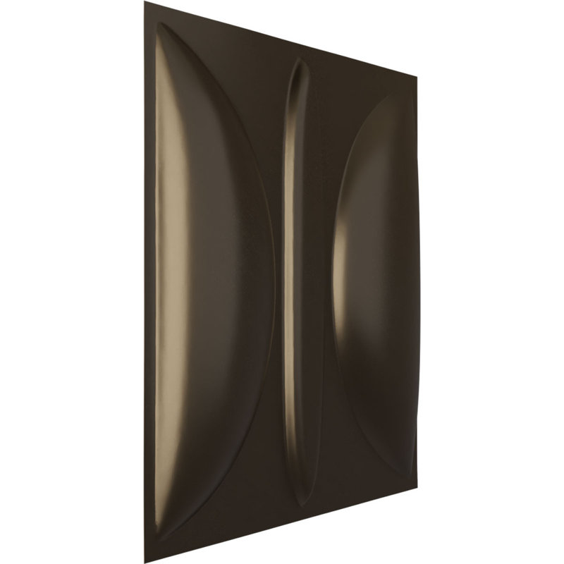 L 19 5/8 po x H 19 5/8 po Saturn Panneau mural décoratif EnduraWall 3D, or métallique vieilli universel rétro (couvre 2,67 pieds carrés)