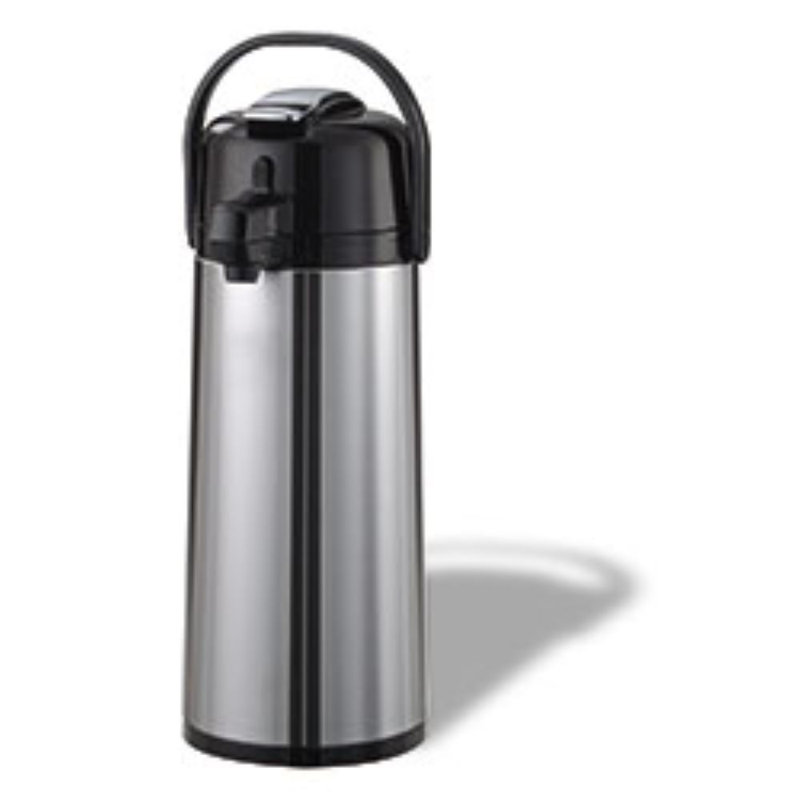 Pot de 10 tasses doublé d'acier inoxydable, Argent