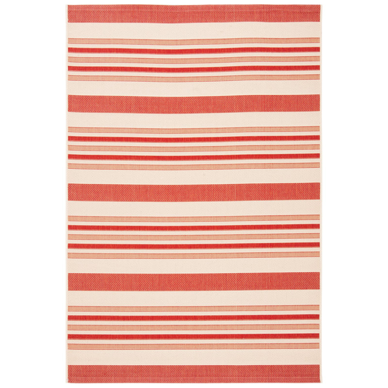 Herefordshire Performance Striped Indoor/Outdoor Area Rug, Rectangle 8' x 11'