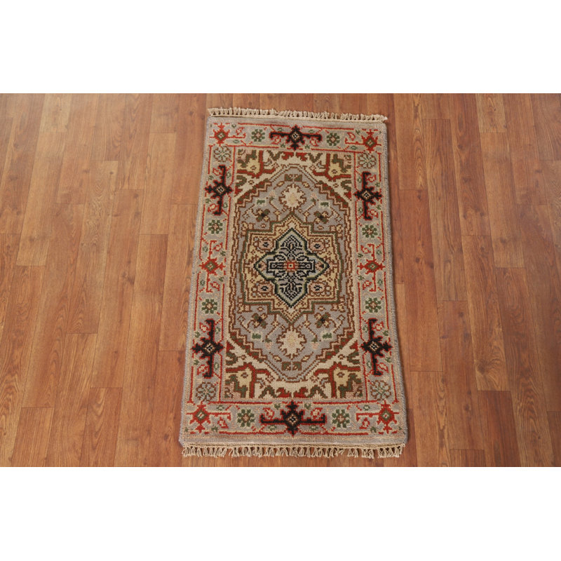 Tapis oriental gris en laine 2 x 3