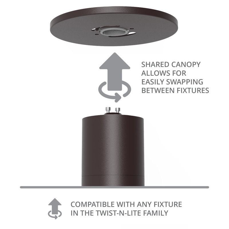 Twist-N-Lite Dimmable LED Adjustable Height Cylinder Pendant - 5 Selectable Colour Temperatures, Brushed Nickel