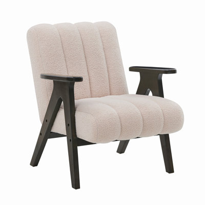 Chaise d'appoint rembourrée, chaise à structure en bois pour la maison, le bureau