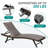 2-Piece Aluminum Wicker Outdoor Chaise Lounge