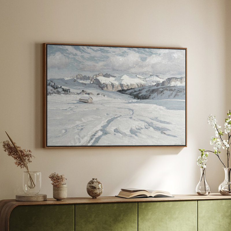 "Vintage Landscape - CCLXV III" sur toile, H 25 po x l 37 po, Noyer