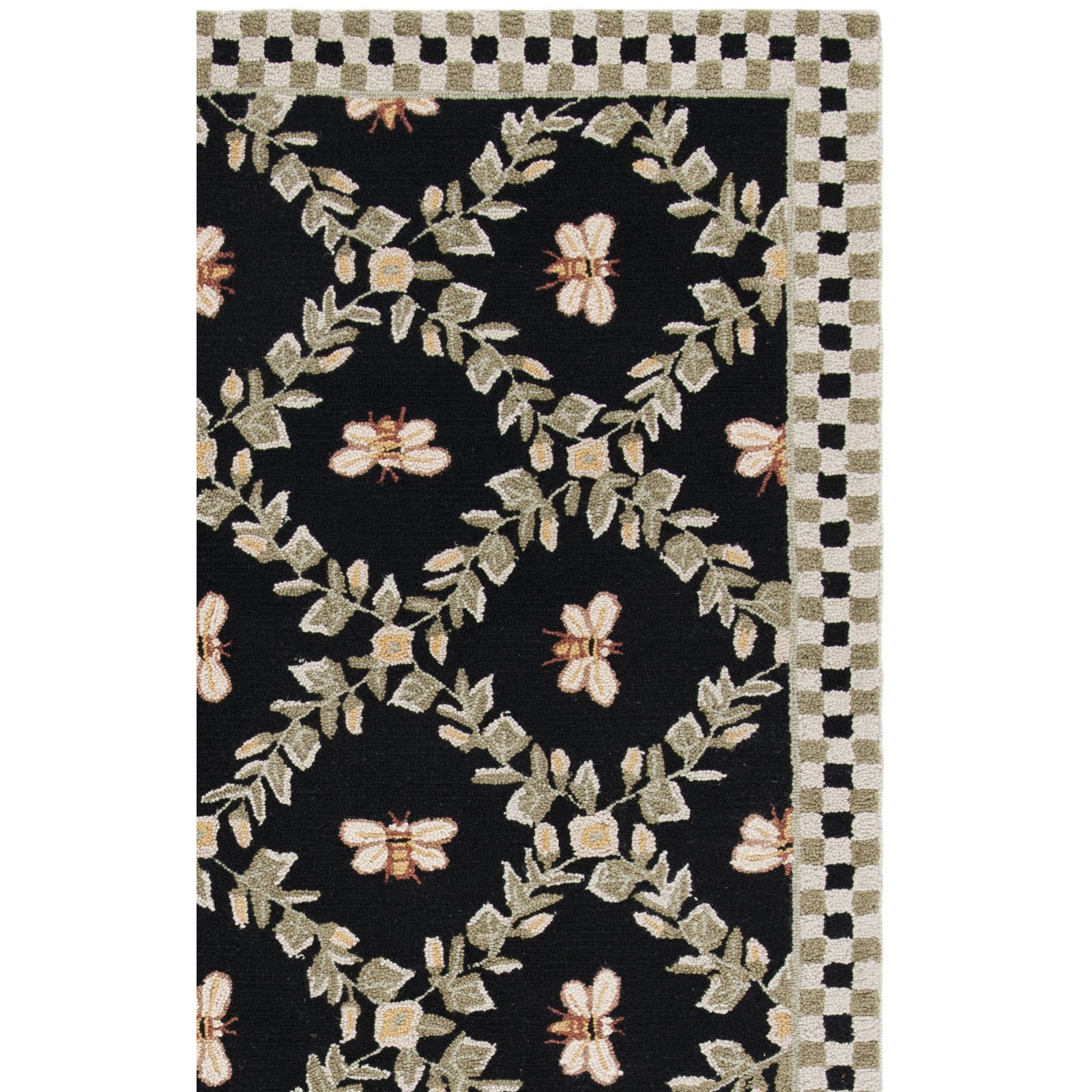 Hand-Hooked Wool Southwestern Rug, Rectangle 2' x 3'