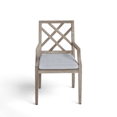 Haley Patio Dining Armchair with Cushions
