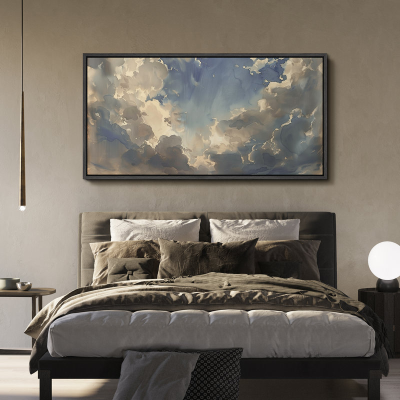 «Dynamic Blue Sky and Clouds», reproduction sur toile, H 30 po x l 60 po, Noir, noir, noir, noir