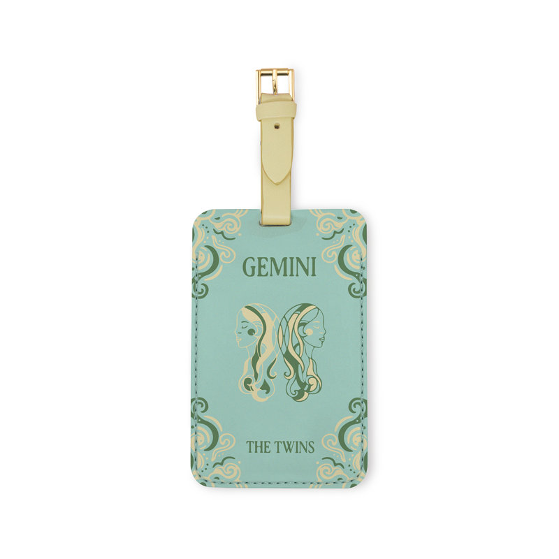 Ensemble d'étiquettes à bagage, Gémeaux