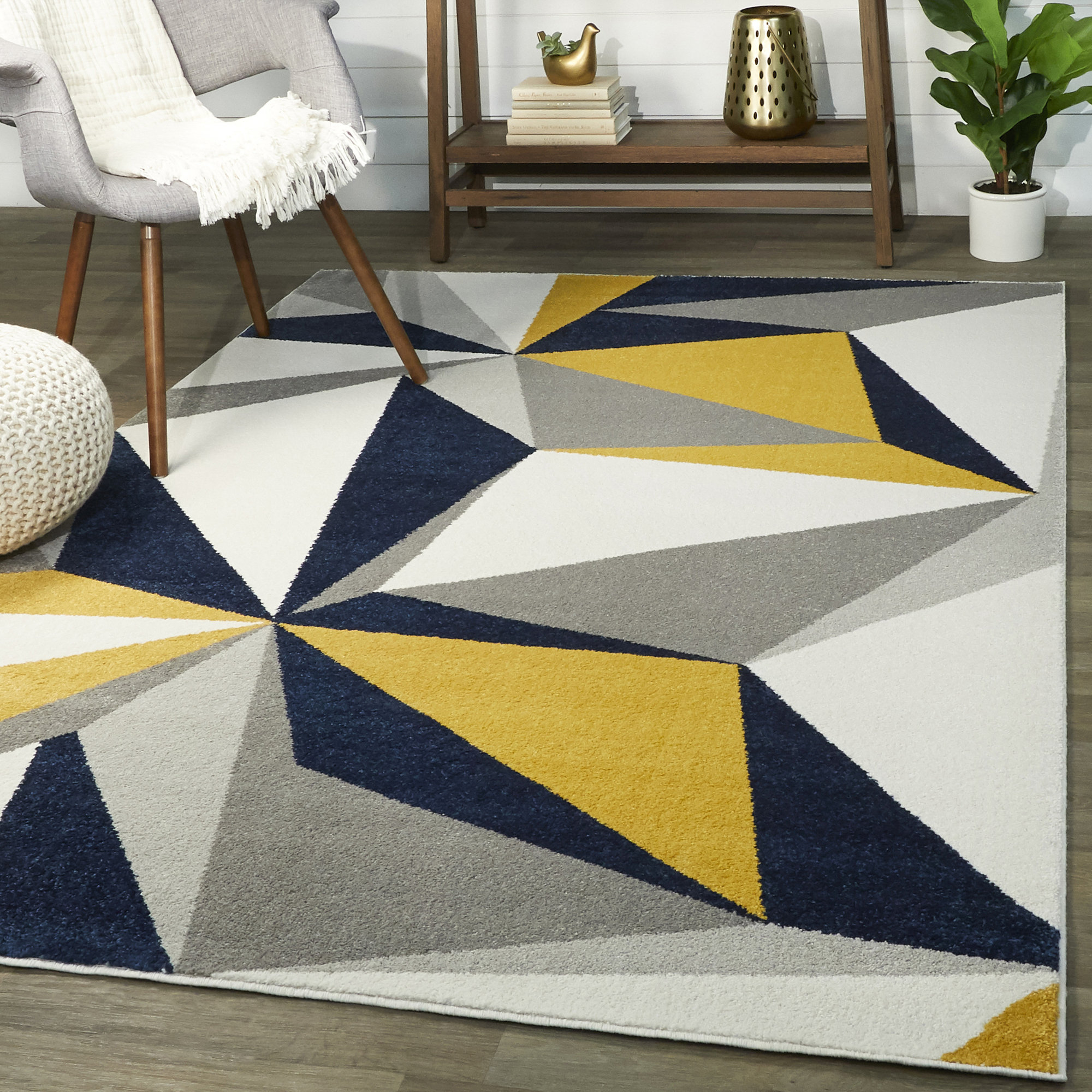 Wrought Studio Wentworth Geometric Rug & Reviews | Wayfair