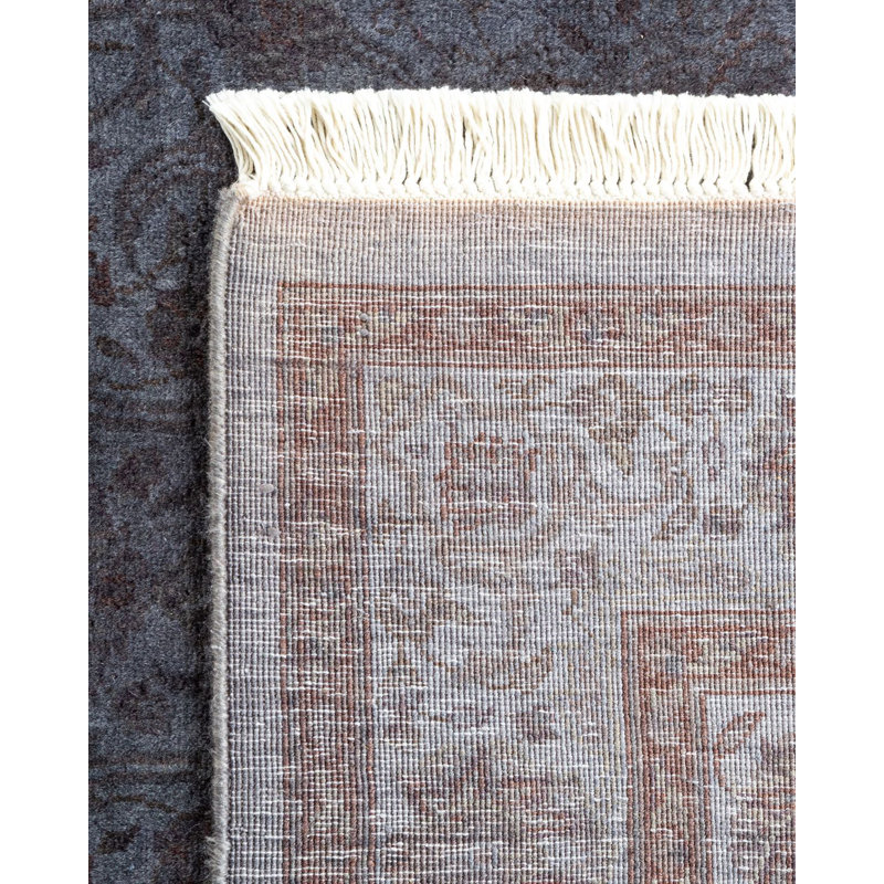 Yaris One-of-a-Kind 3' X 5' New Age Wool Area Rug Grey