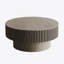 Table basse 31,5 po ronde avec rangement Table d'appoint moderne en placage de bois massif pour salon, chambre à coucher, appartement ou bureau, gris-1814604118