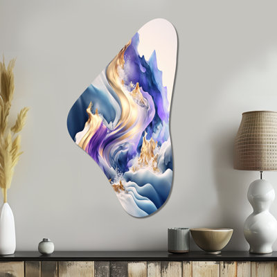 Vittorio - Abstract Spirals Boomerang Shape Irregular Metal Wall Decor