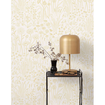 Alpine Garden Tonal Wallpaper | Traditional / Roll - 27" x 30'