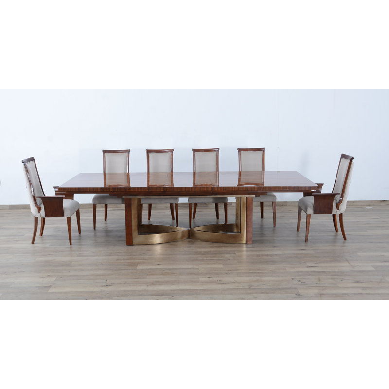 8 - Person Extendable Pedestal Dining Set