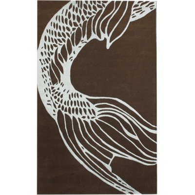 Tapis brun Masardis Koi