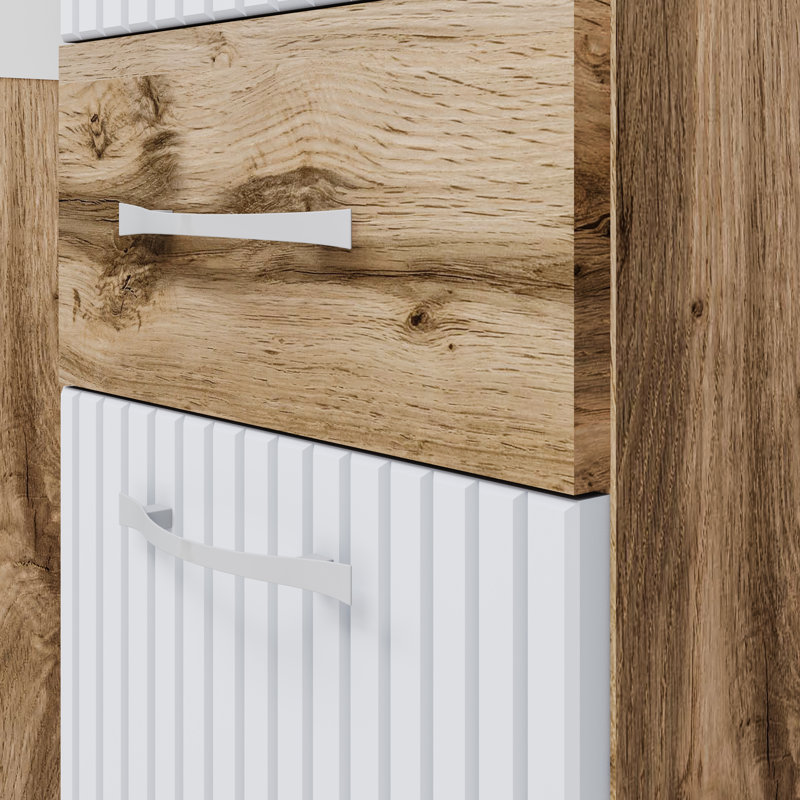 Bathroom Suite, Brown/White