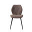 Modern Simple Round Solid Wood Dining Table Set - Set Of 4 Diamond Pattern Velvet Dining Chairs - Metal Legs - For Living Room/Bedroom-1025229120-1038814819