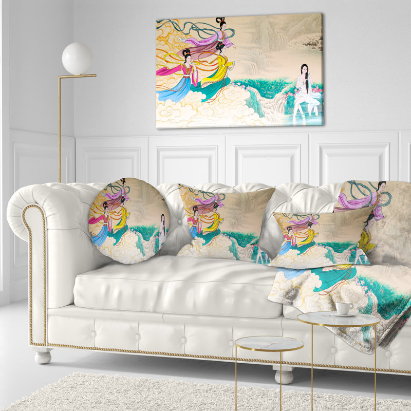 Chinois classique, reproduction d’art, H 20 po x l 40 po x p 1 po, Toile tendue