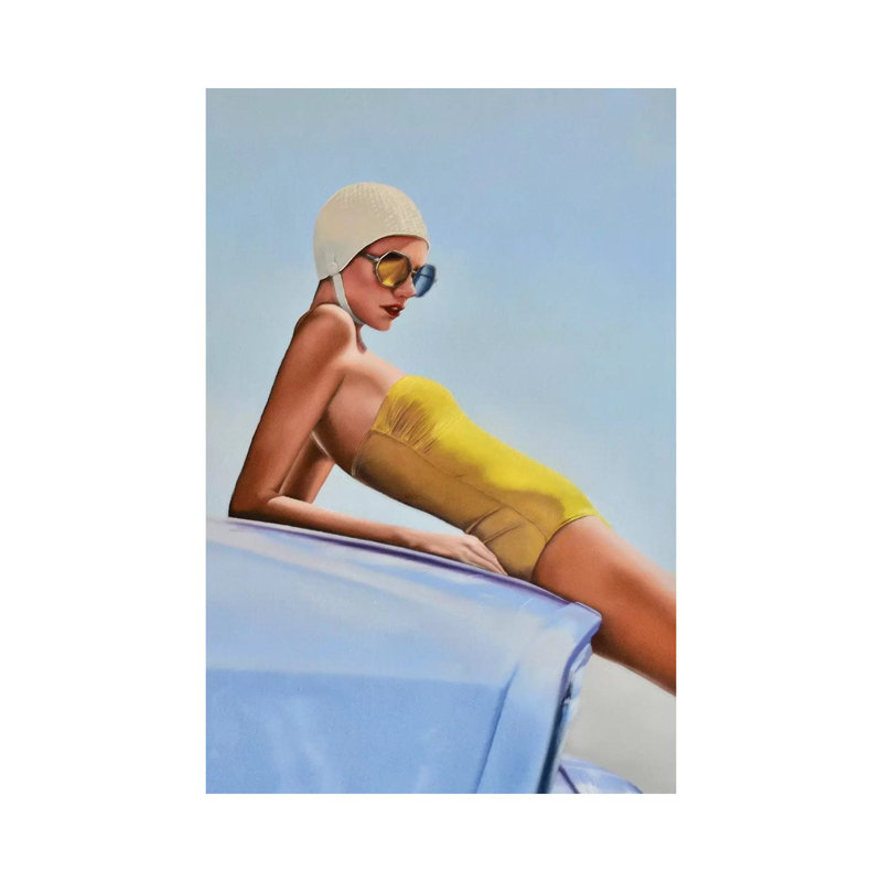 Moments Before A Swim by Johnny Popkess - Wrapped Canvas Print, 101.6 cm H x 66.04 cm W x 3.175 cm D