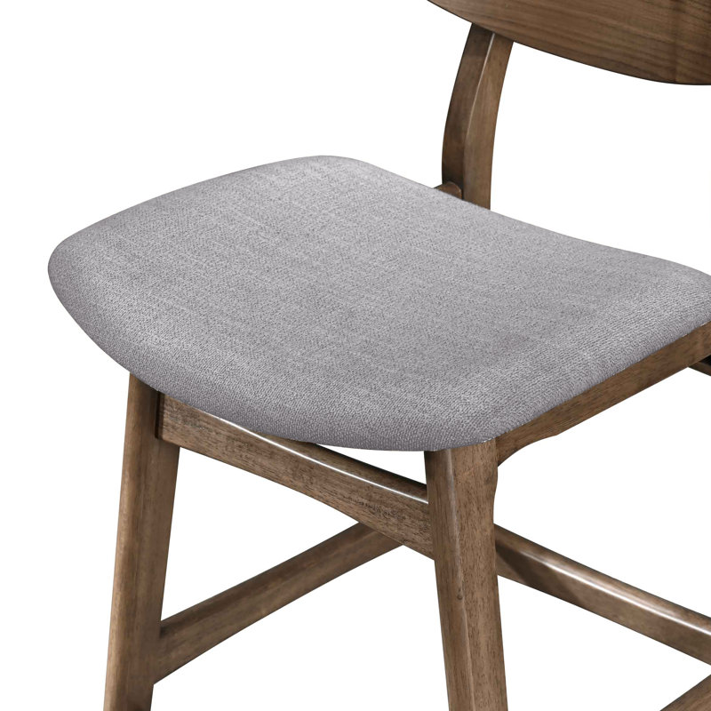 Gannaway 5-piece Wood Counter Table Set In Gray, 36.02" H x 59.06" W x 35.4" D, Gray/Brown, 5 Pieces: Table, 4 Chairs