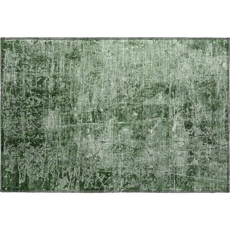 Tapis Cerrito AMF559 Emerald lavable en machine de qualité supérieure