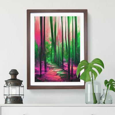 Forest Expressionism No.4 Abstract - Single Picture Frame Painting