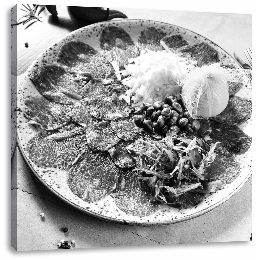 Leinwandbild Appetitliches Carpaccio