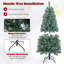 Pre-lit Artificial Christmas Tree Hinged Pencil Xmas Tree with Branch Tips-745208877