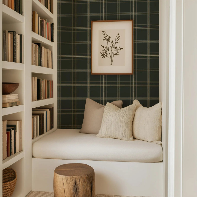 Tideway, Faux Grasscloth, Obsidian
