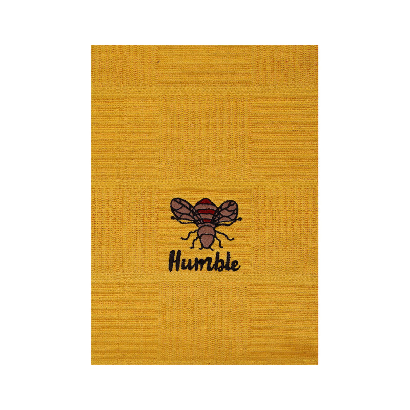 Cotton Jacquard Tea Towel Kitchen Towel, Ochre