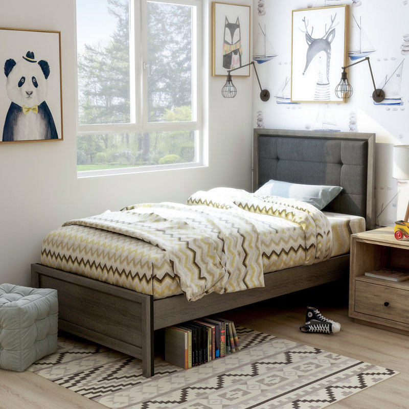 Upholstered Standard Bed, Twin