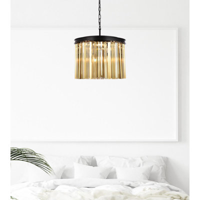 Lustre cylindrique unique à 6 lumières Yazmin