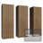 Madesa Garage Storage Cabinet Set 6 Doors 12 Utility Shelves 70"L Wooden Organization Unit for Garage and Tools 9 Adjustable Shelves Anti Tipping - Rustic-210749762