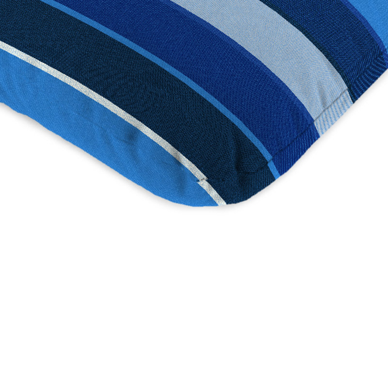 22" x 45" Sunbrella Outdoor Chair Cushion with Ties and Loop, Milano Cobalt