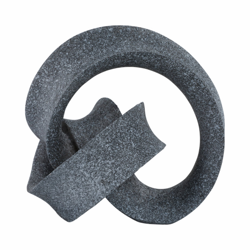 Sagebrook Home 8" Menen Small Loop Statuary, Black