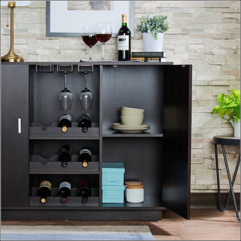 Armoire à vin à finition espresso